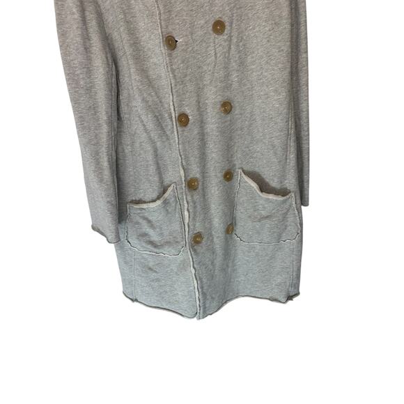 Frank & Eileen Belfast Fleece Lab Trench Double Breast Oversized Jacket Size L - Picture 5 of 13